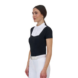 Equestro Ridertechnology women's competition polo shirt short sleeves and buttons