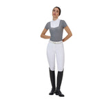 Equestro Ridertechnology women's competition polo shirt short sleeves and buttons