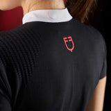 Equestro Ridertechnology women's competition polo shirt short sleeves and buttons