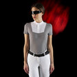 Equestro Ridertechnology women's competition polo shirt short sleeves and buttons