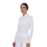 Equestro Ridertechnology women's competition polo shirt long sleeves and zip