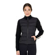 Women's jacket in nylon and knit with zip