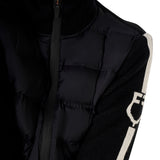 Women's jacket in nylon and knit with zip