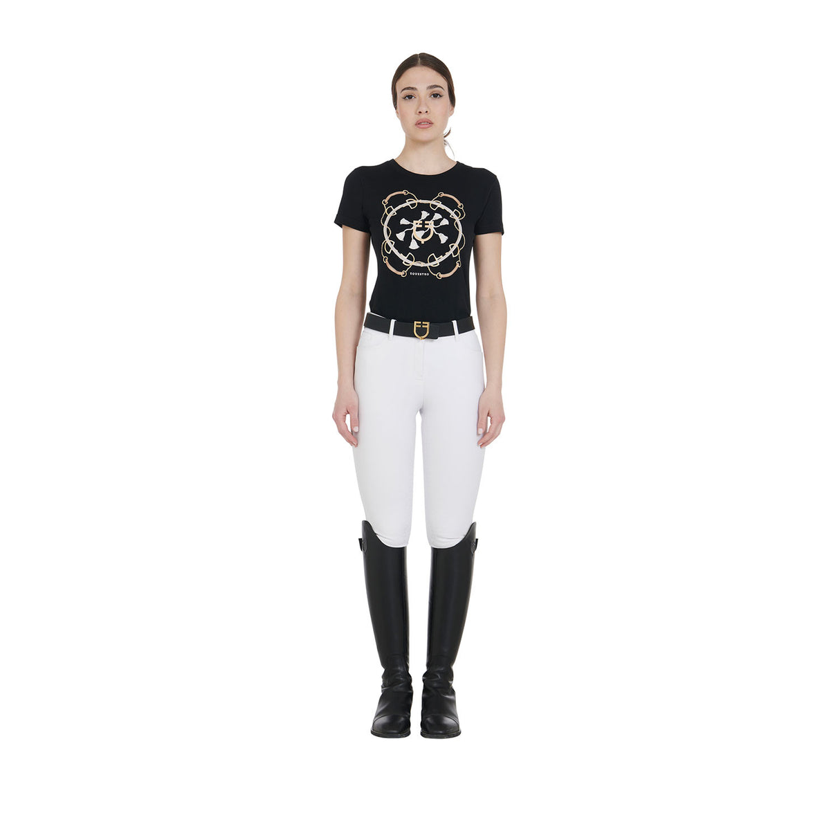 Women's full grip high waisted breeches with fleece lining inside