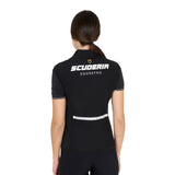 Equestro Women's Slim Fit Vest Scuderia Collection In Technical Fabric #colour_black