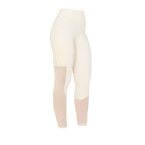 Equestro Women's Full Grip Leggings With Perforated Inserts