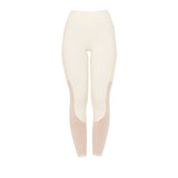 Equestro Women's Full Grip Leggings With Perforated Inserts