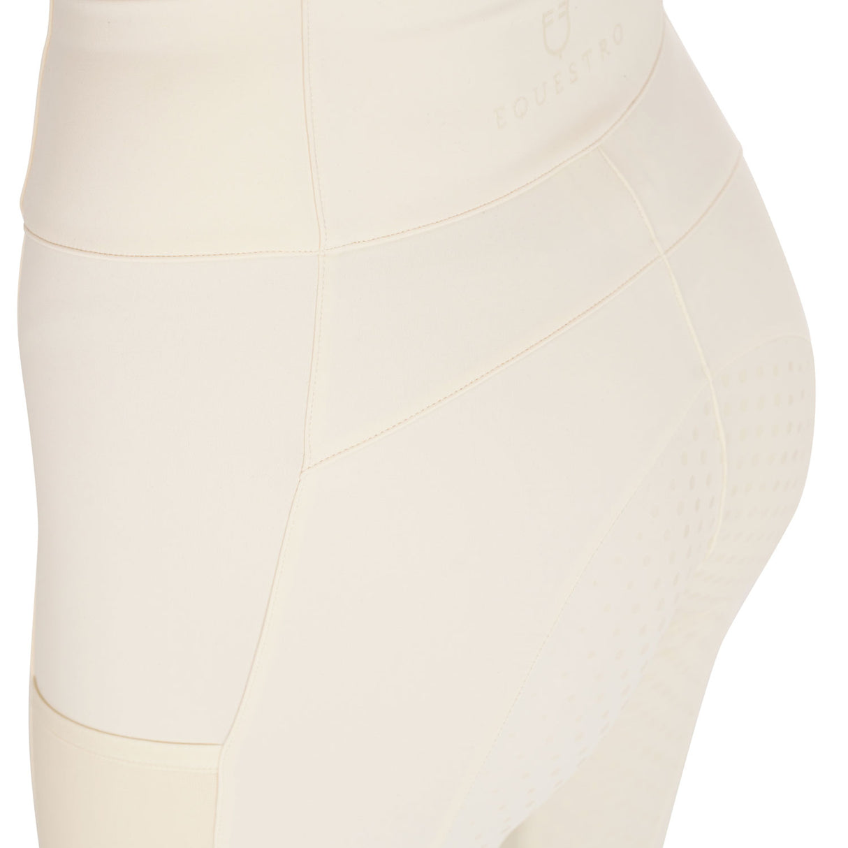 Equestro Women's Full Grip Leggings With Perforated Inserts