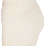Equestro Women's Full Grip Leggings With Perforated Inserts