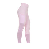 Equestro Women's Full Grip Leggings With Perforated Inserts