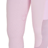 Equestro Women's Full Grip Leggings With Perforated Inserts