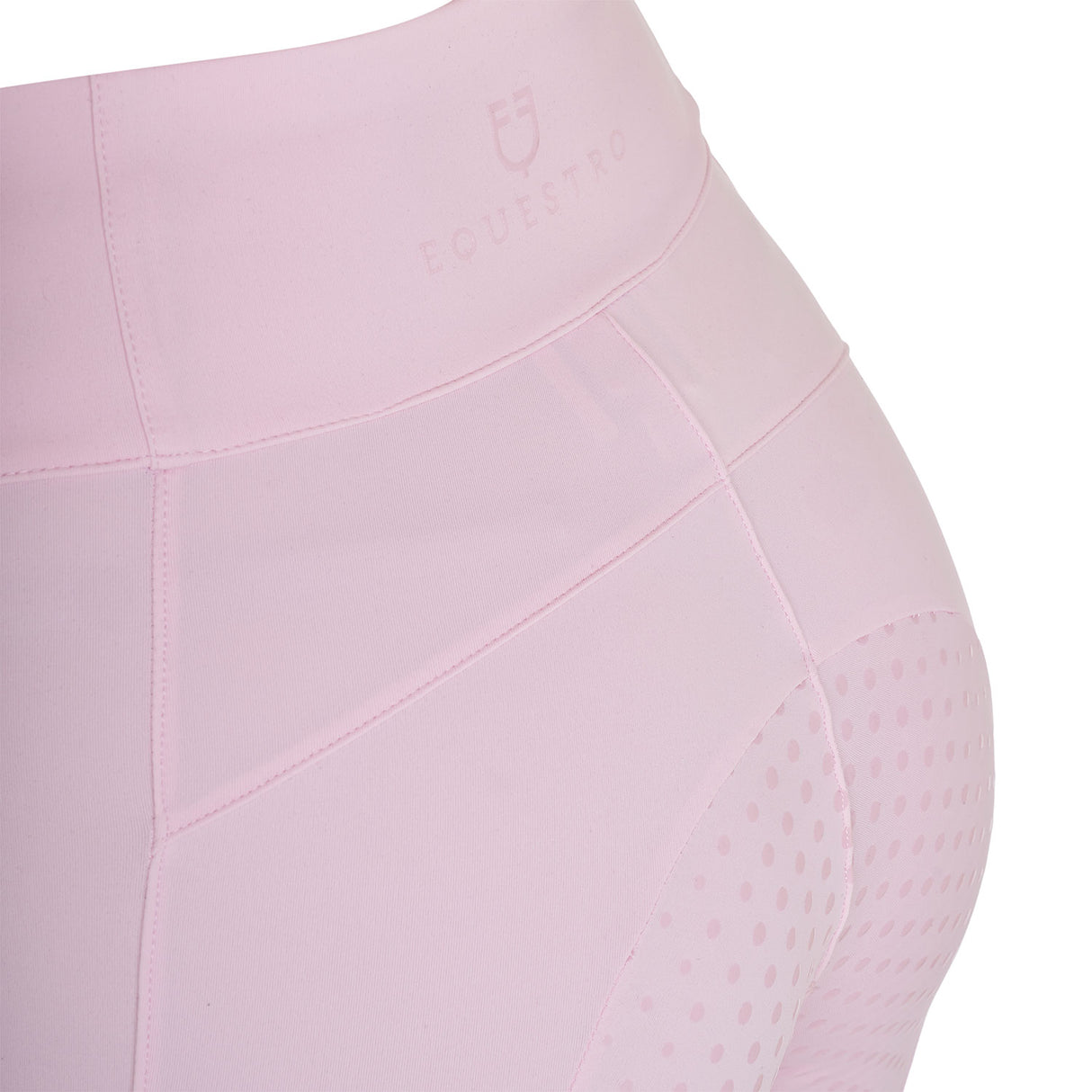 Equestro Women's Full Grip Leggings With Perforated Inserts