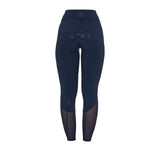 Equestro Women's Full Grip Leggings With Perforated Inserts
