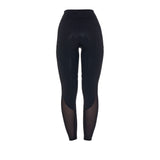 Equestro Women's Full Grip Leggings With Perforated Inserts