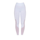 Equestro Women's Full Grip Leggings With Perforated Inserts