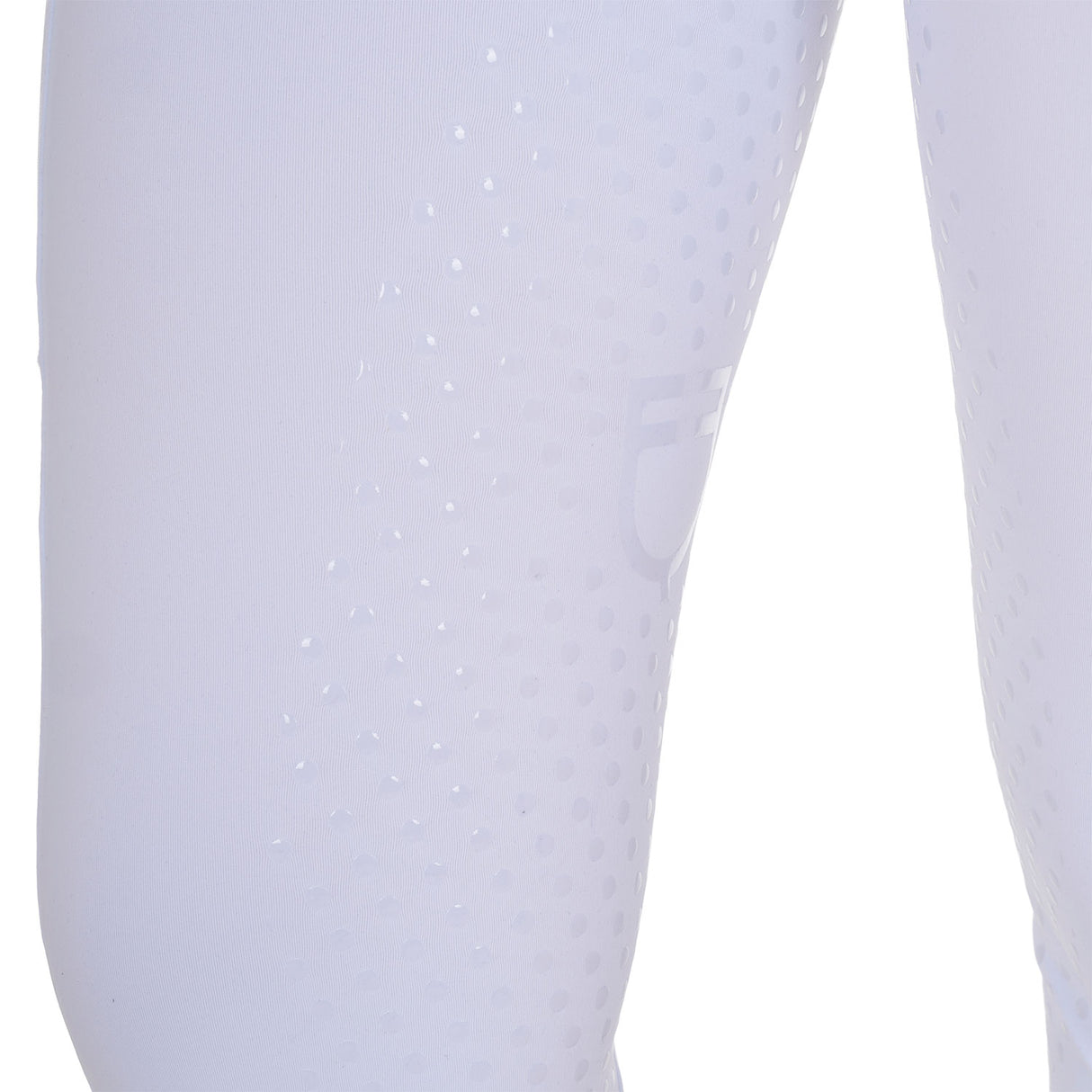 Equestro Women's Full Grip Leggings With Perforated Inserts