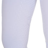 Equestro Women's Full Grip Leggings With Perforated Inserts