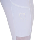 Equestro Women's Full Grip Leggings With Perforated Inserts