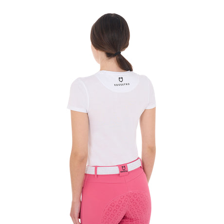 Equestro Women's Wild Life Printed Cotton T-Shirt #colour_white
