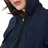 Women's institutional hoodie with front zip