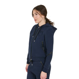 Women's institutional hoodie with front zip