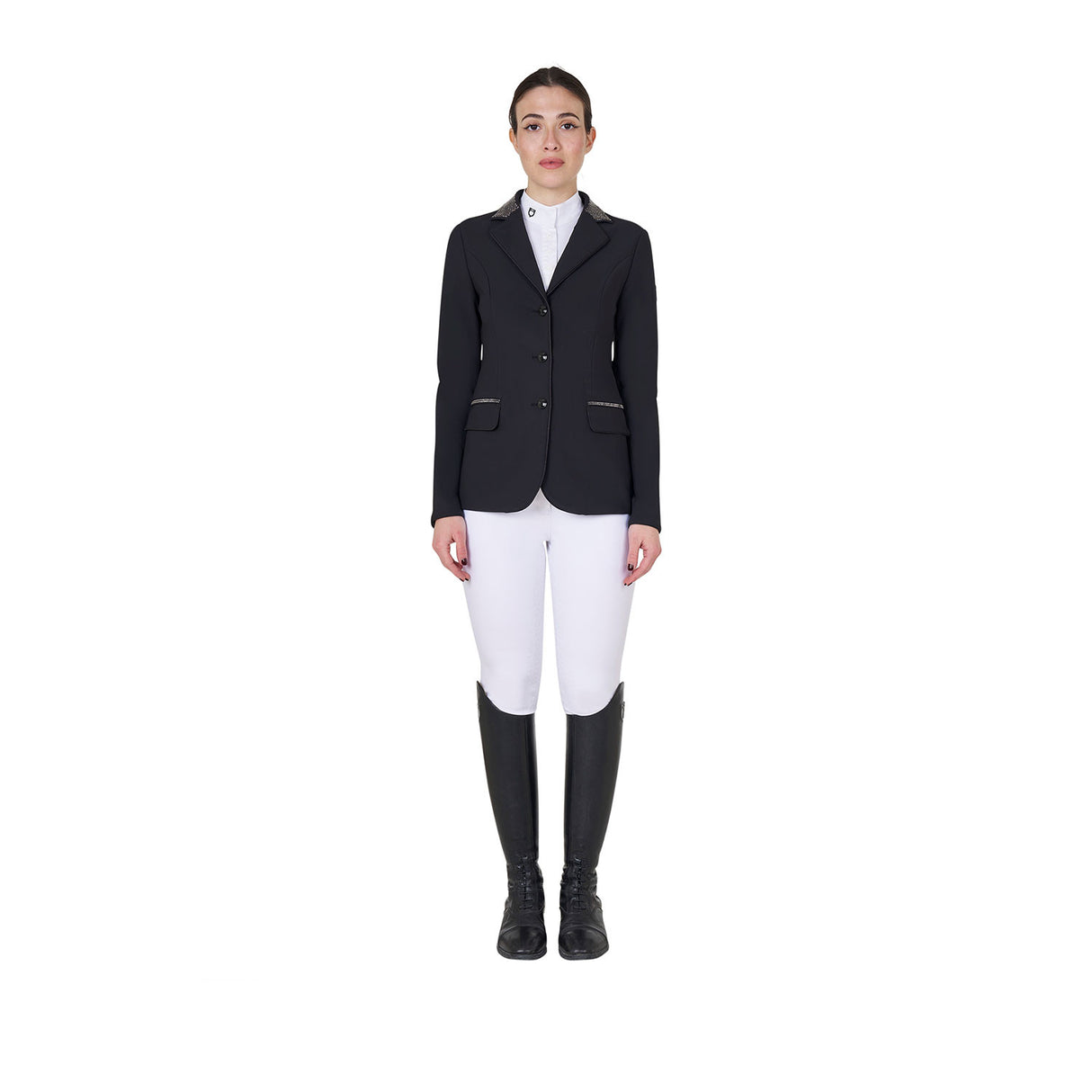 Women's competition jacket with rhinestones