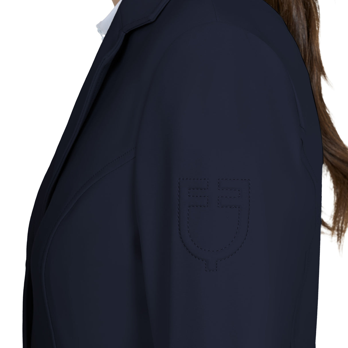 Women's competition jacket with embossed logo
