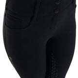 Women's high-waisted knee grip breeches with fleece lining