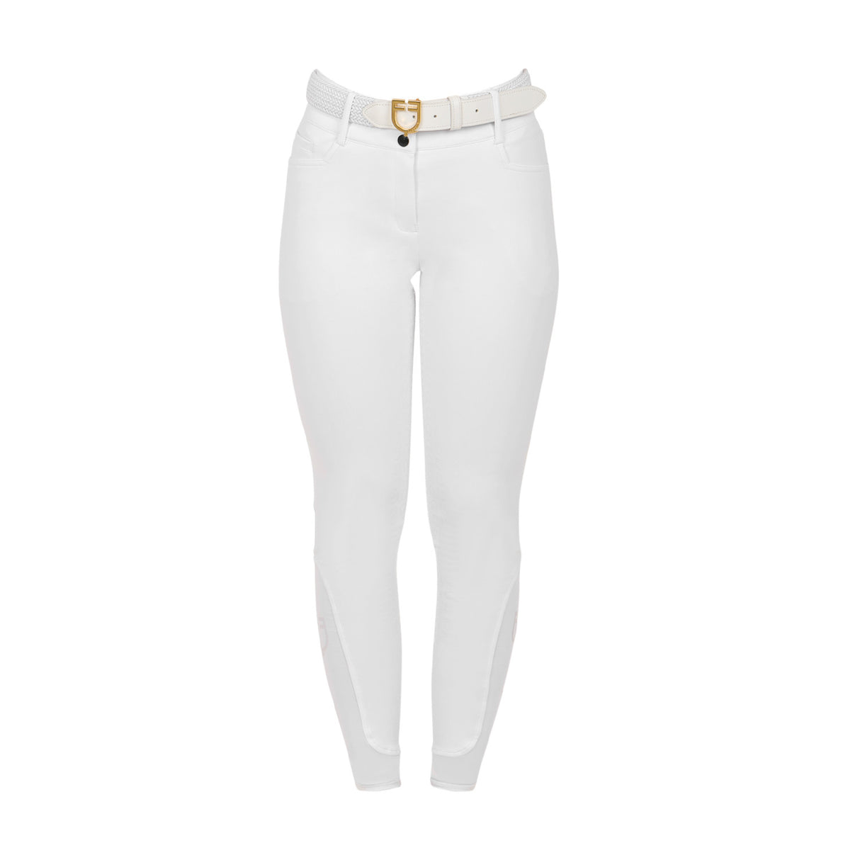 Women's high-waisted knee grip breeches with fleece lining