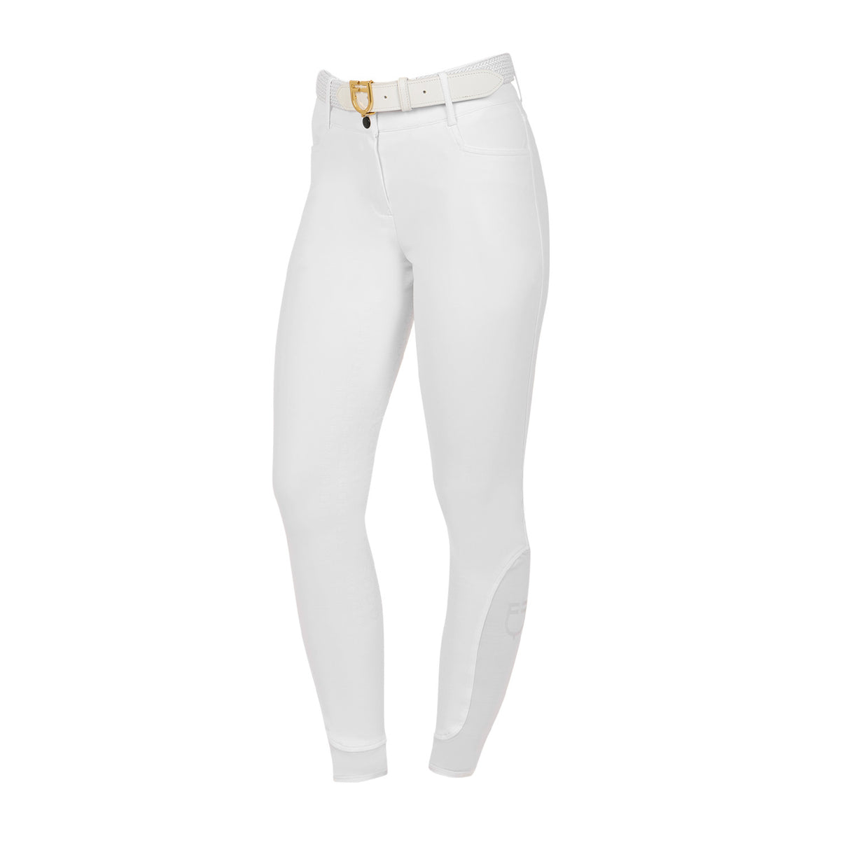 Women's high-waisted knee grip breeches with fleece lining