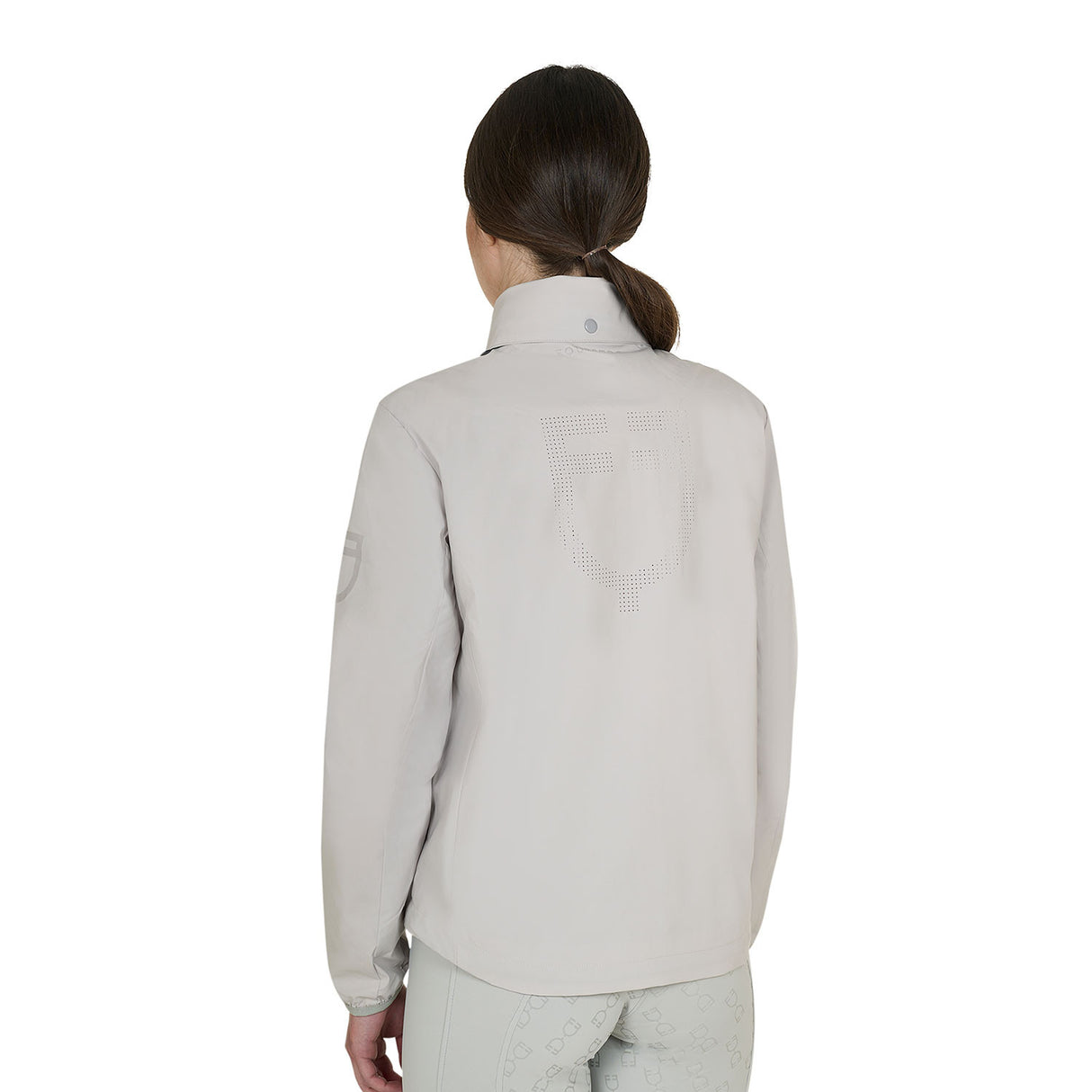 Women's softshell jacket with back logo