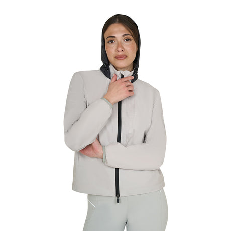 Women's softshell jacket with back logo
