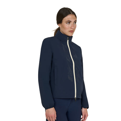 Women's softshell jacket with back logo