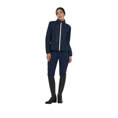 Women's softshell jacket with back logo