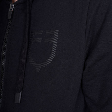 Women's sweatshirt with adjustable hood and zip