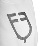 Women's crewneck sweatshirt with chest logo