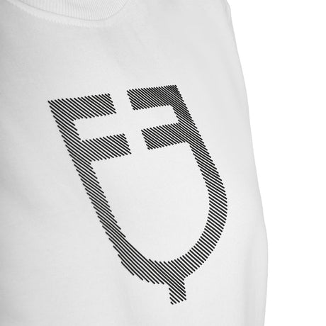 Women's crewneck sweatshirt with chest logo