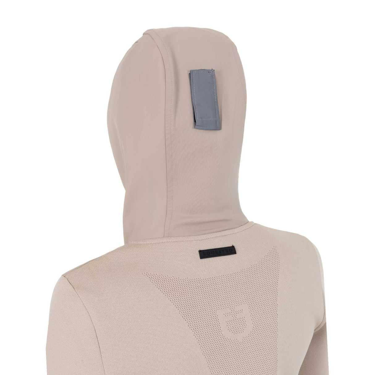 Women's technical hooded sweatshirt with micro-mesh inserts