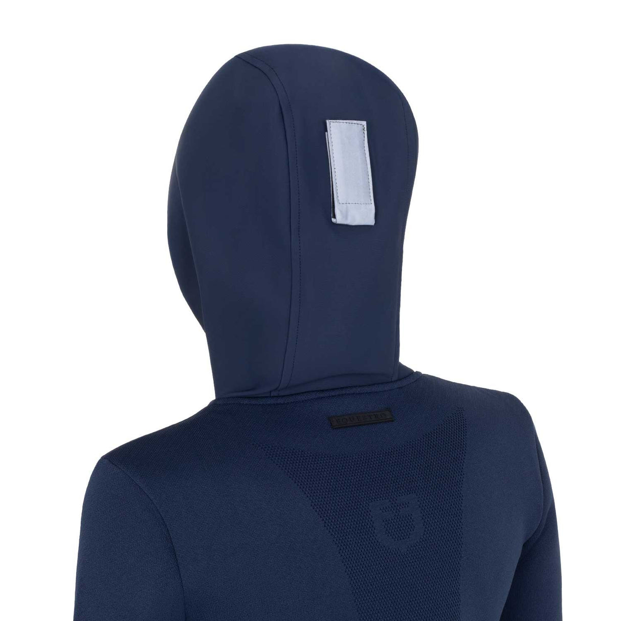 Women's technical hooded sweatshirt with micro-mesh inserts