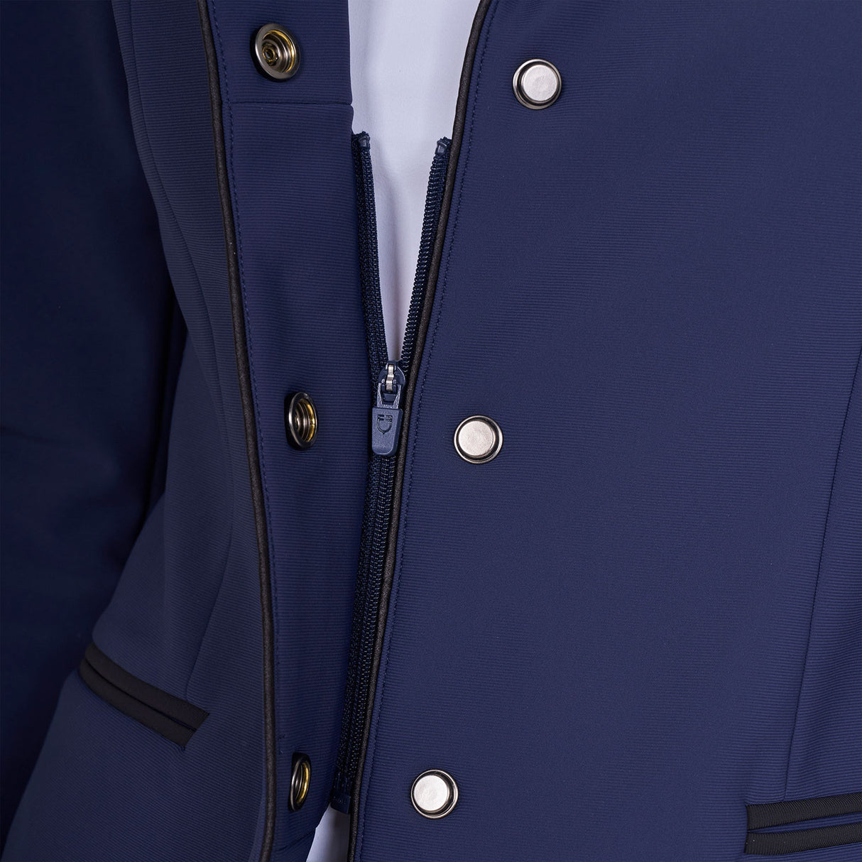 Women's competition jacket with zip and buttons