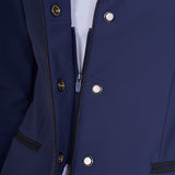 Women's competition jacket with zip and buttons