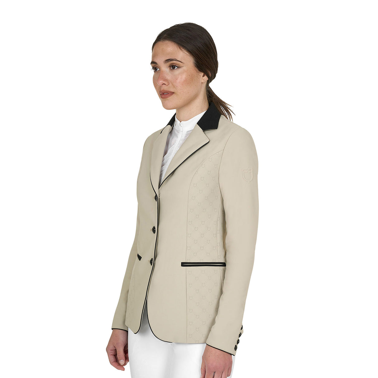 Women's Monogram competition jacket with three buttons
