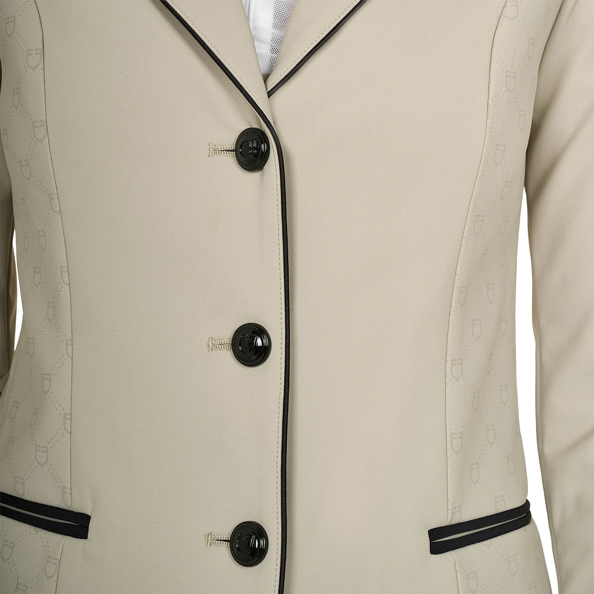 Women's Monogram competition jacket with three buttons