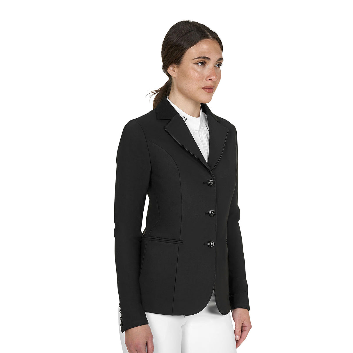 Women's Monogram competition jacket with three buttons