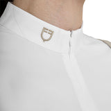 Women's long-sleeved competition polo shirt with zip