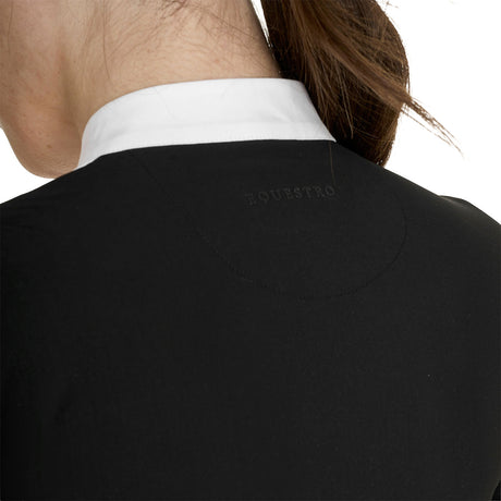Women's long-sleeved competition polo shirt with zip