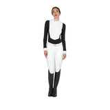 Women's long-sleeved competition polo shirt with zip