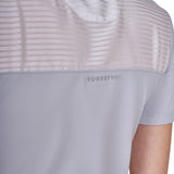 Women's slim fit competition polo shirt with silk-like fabric inserts
