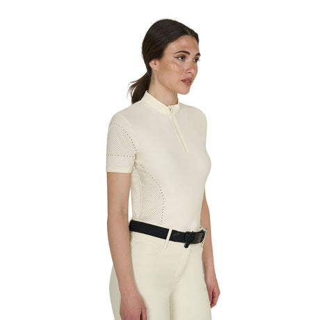 Women's training T-shirt in technical fabric with micro-holes