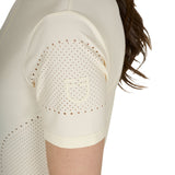 Women's training T-shirt in technical fabric with micro-holes